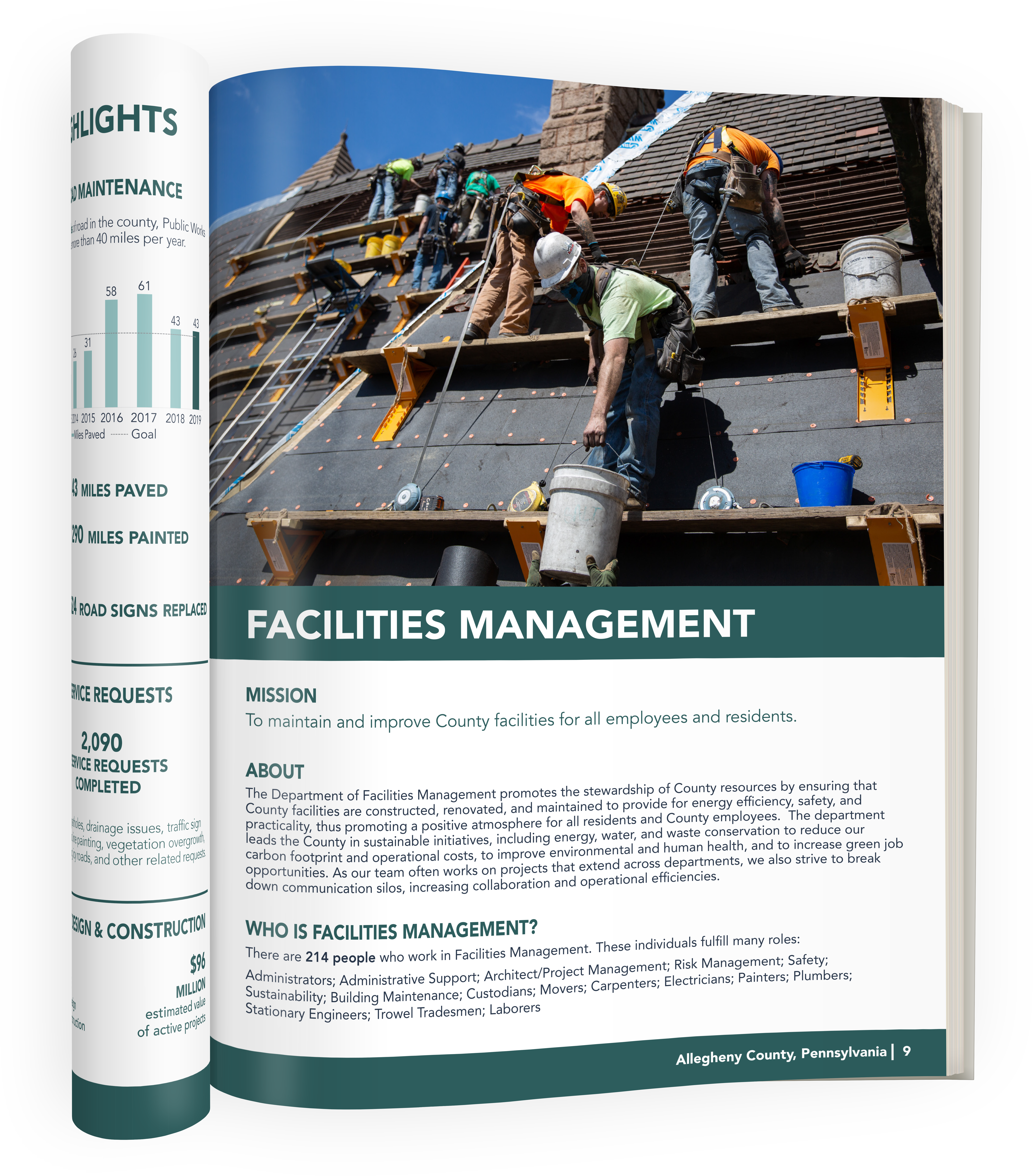 Facilities management page