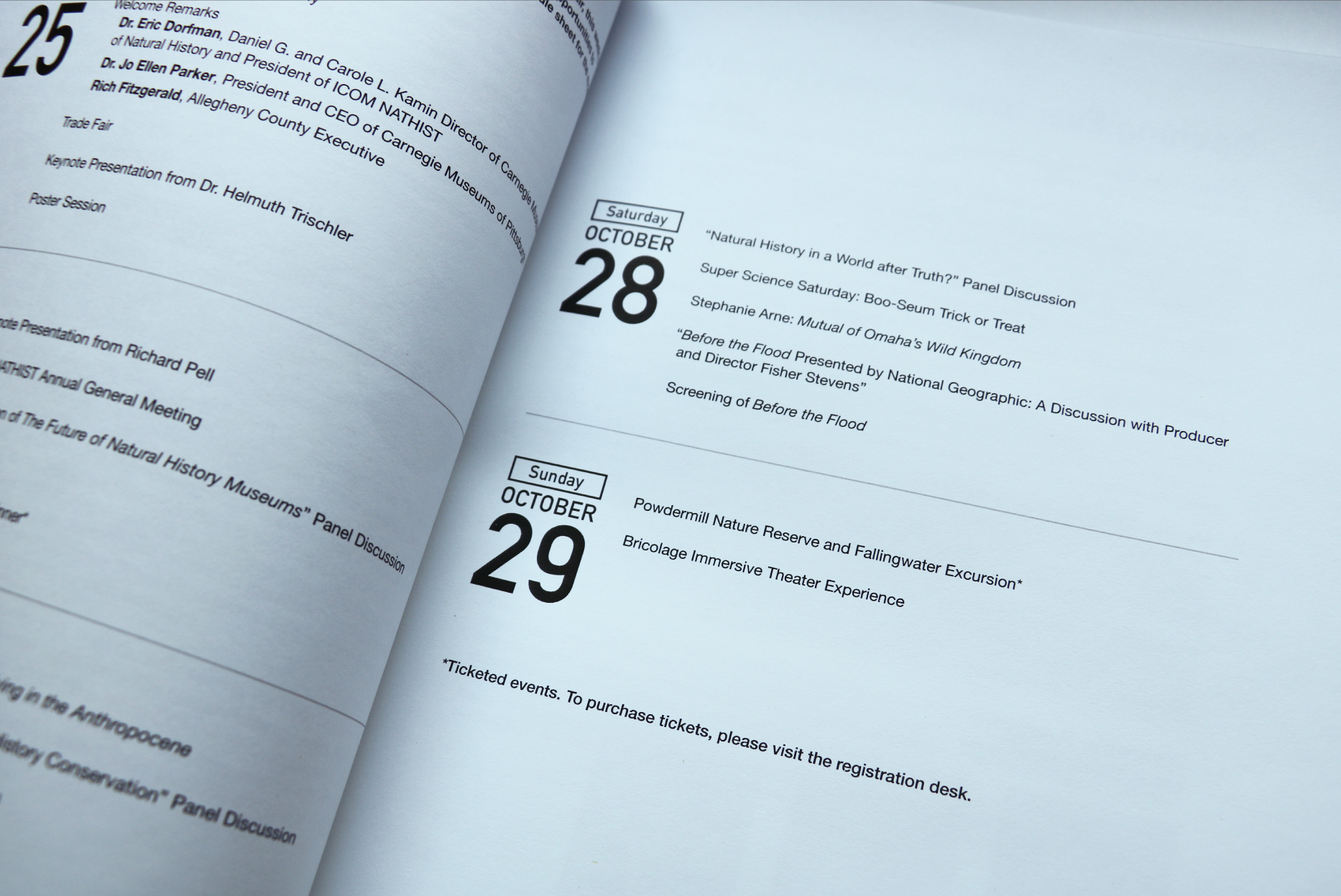 Keynote schedule