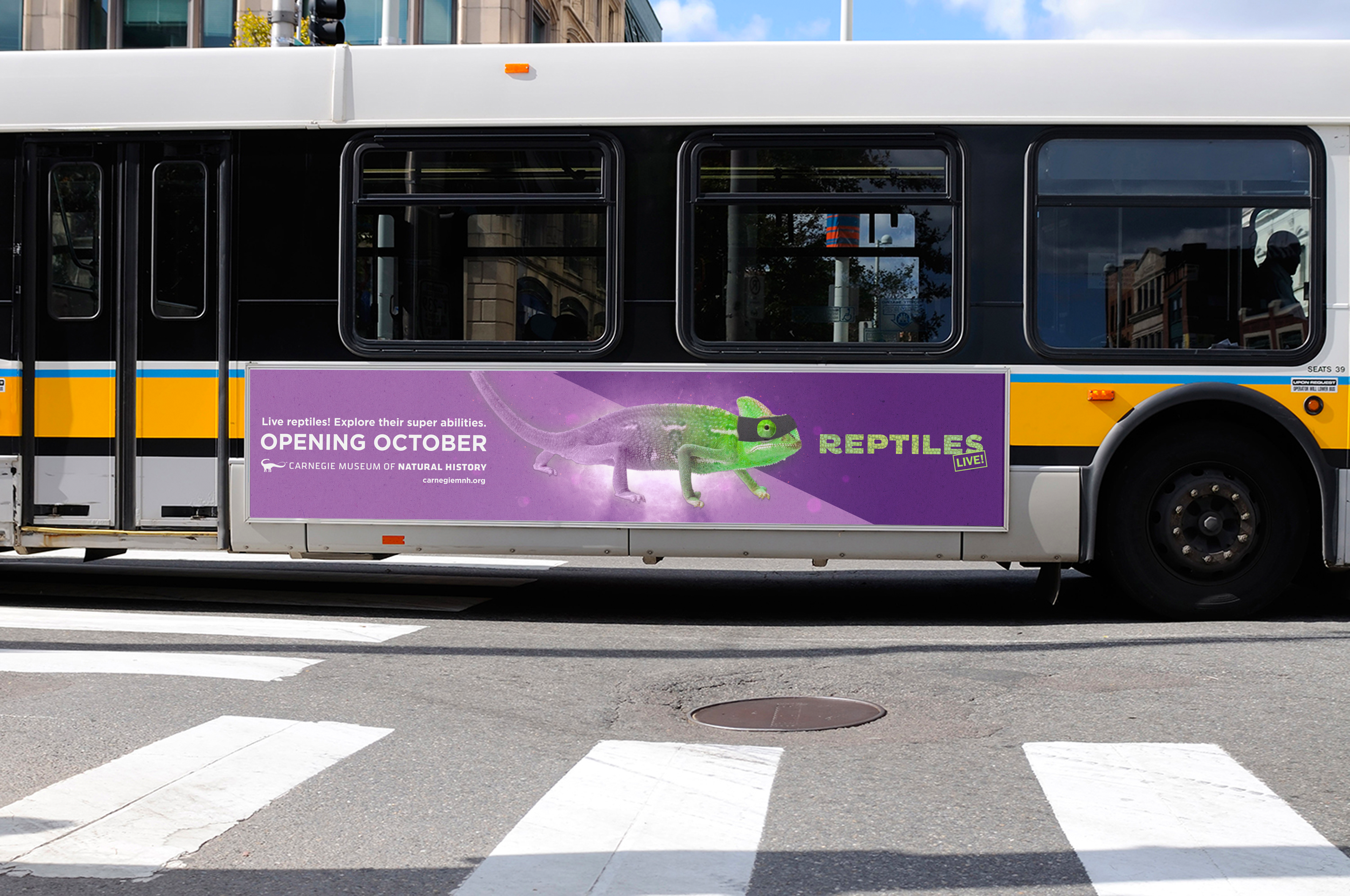 Reptile bus ad