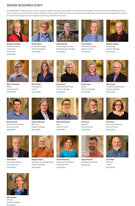 Research staff page