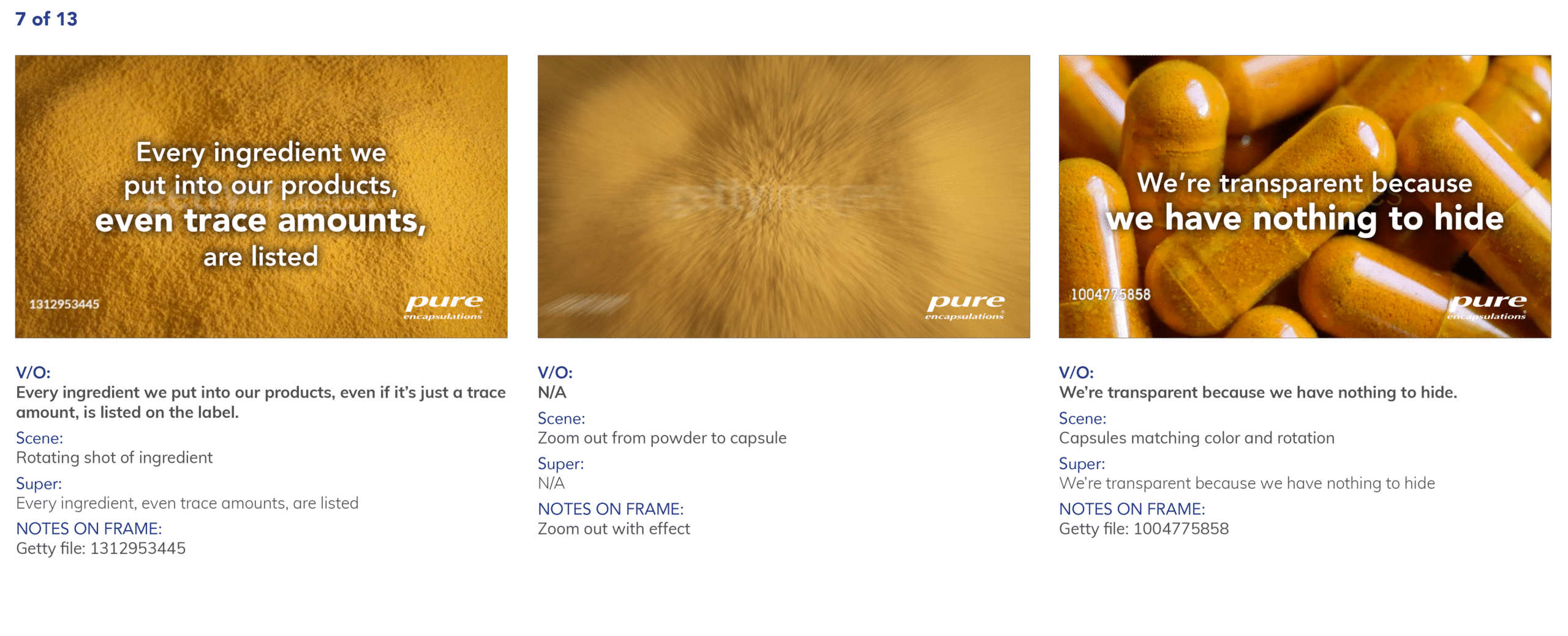 Set of motion boards