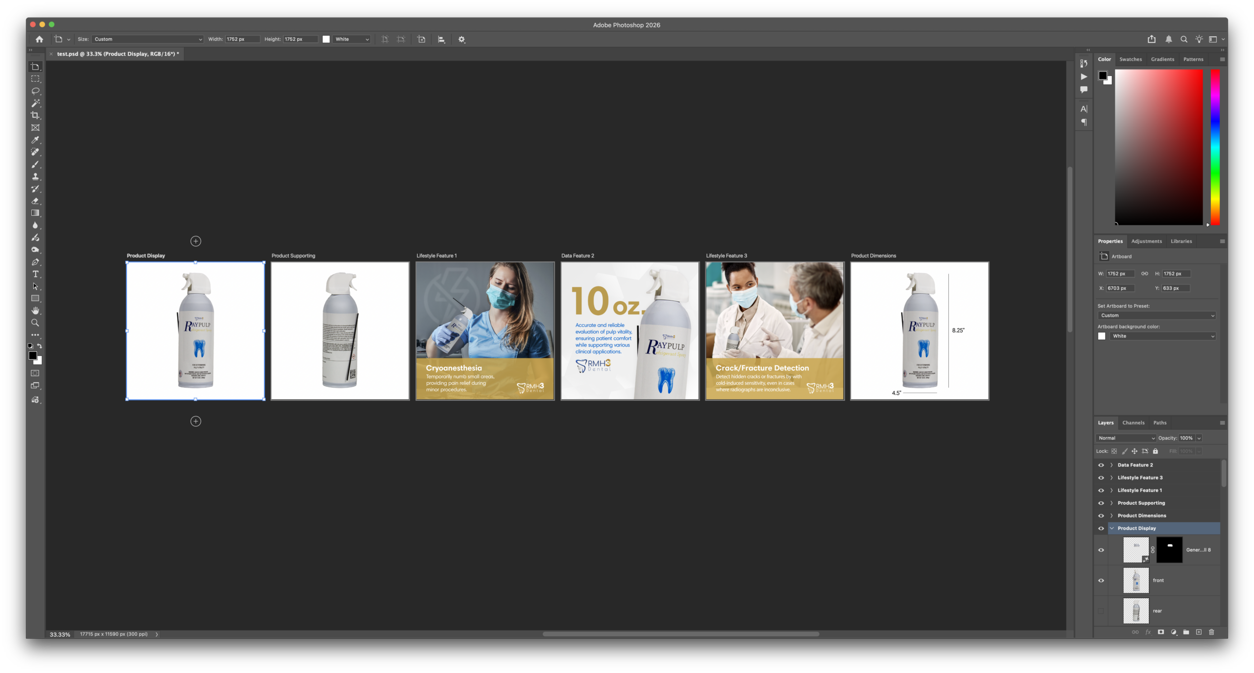 E-commerce image series in Photoshop